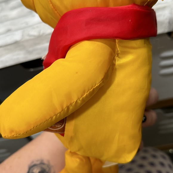 Disney Winnie the Pooh Bear Plush Stuffed Toy Wearing Red Life Jacket 12" - Picture 4 of 4